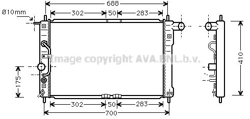 AVA QUALITY COOLING Радиатор, охлаждение двигателя DWA2015